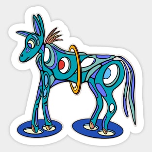 Abstract random cartoon creature #2 Sticker